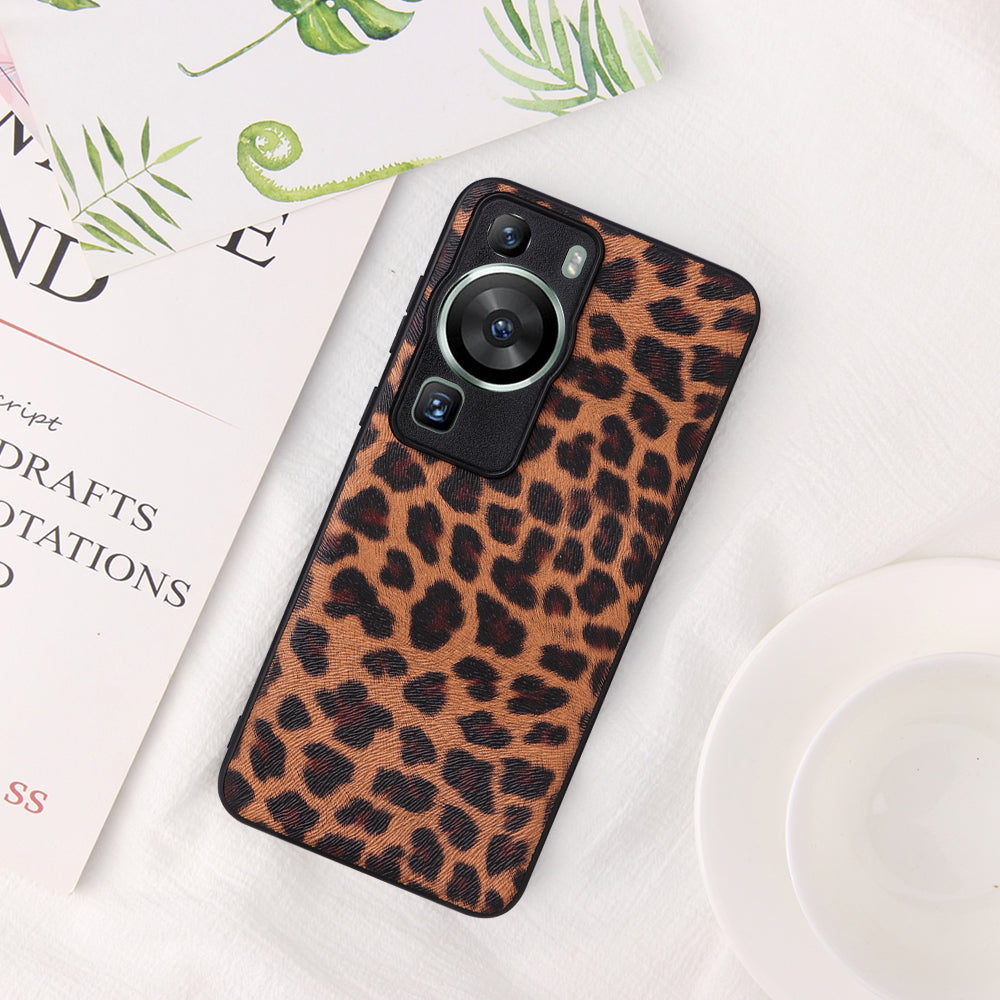 For Huawei P60 Pro Precise Cutouts Camera Protection PU Leather Coated PC+TPU Cover Phone Case