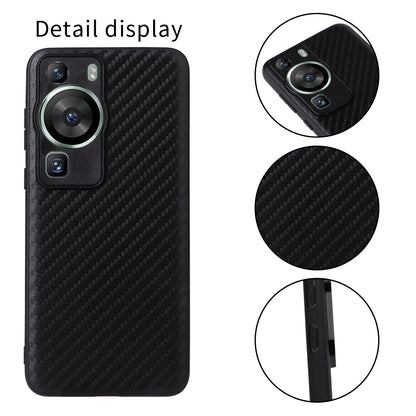 For Huawei P60 Pro Precise Cutouts Camera Protection PU Leather Coated PC+TPU Cover Phone Case
