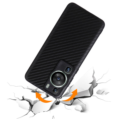 For Huawei P60 Pro Precise Cutouts Camera Protection PU Leather Coated PC+TPU Cover Phone Case