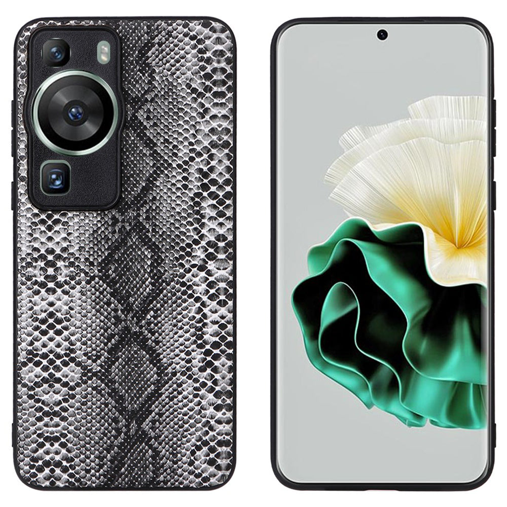 For Huawei P60 Pro Precise Cutouts Camera Protection PU Leather Coated PC+TPU Cover Phone Case