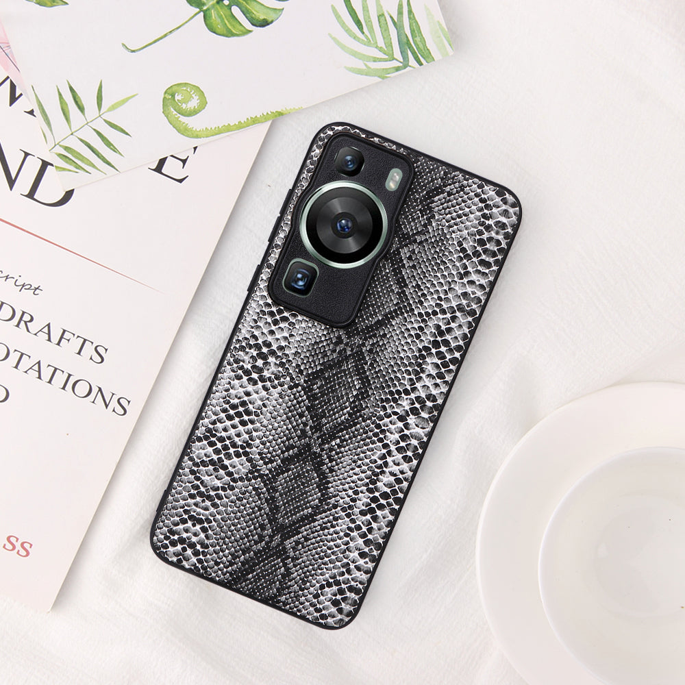 For Huawei P60 Pro Precise Cutouts Camera Protection PU Leather Coated PC+TPU Cover Phone Case