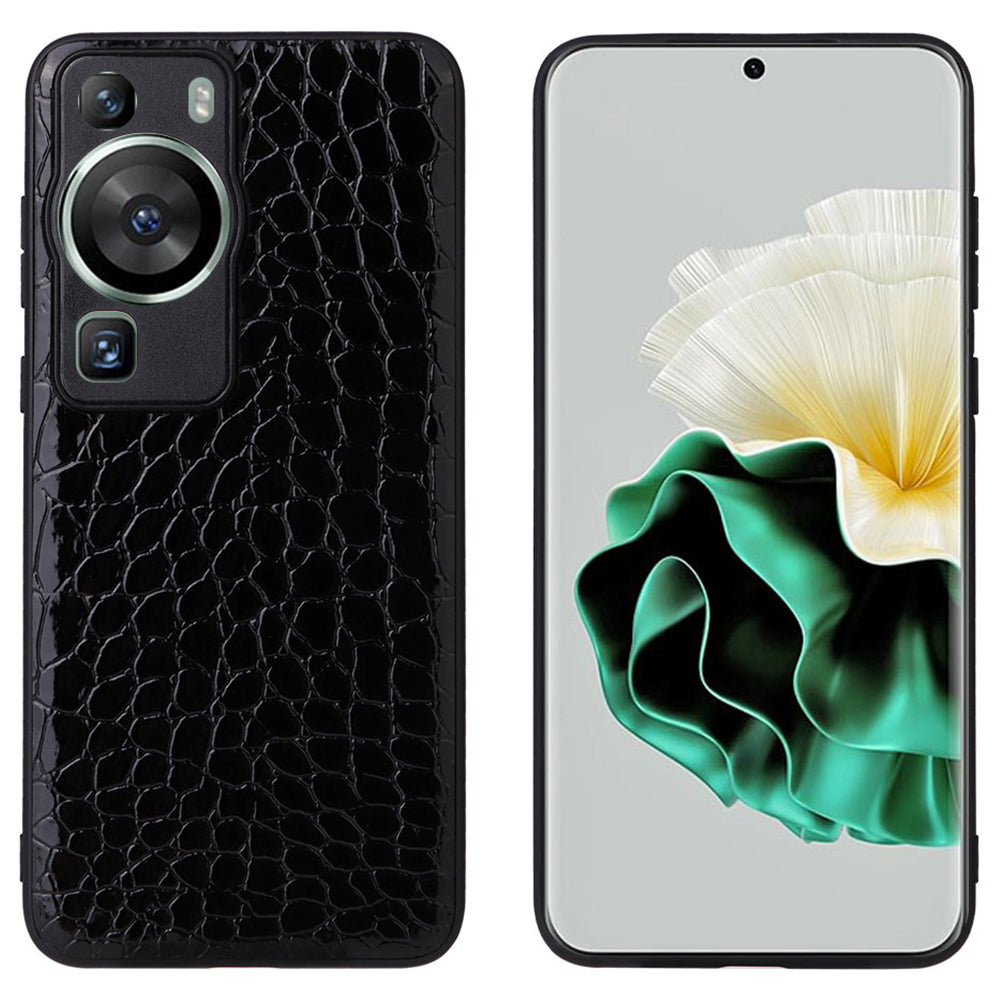 For Huawei P60 Pro Precise Cutouts Camera Protection PU Leather Coated PC+TPU Cover Phone Case