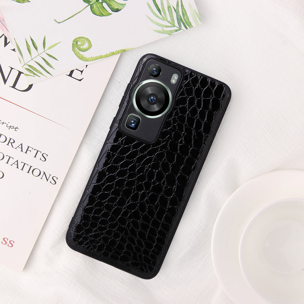 For Huawei P60 Pro Precise Cutouts Camera Protection PU Leather Coated PC+TPU Cover Phone Case