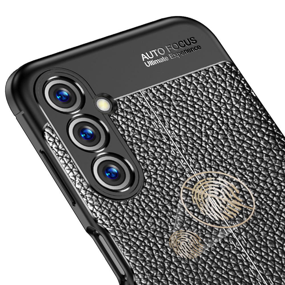 For Samsung Galaxy M54 5G / F54 5G Mobile Phone TPU Case Litchi Texture Drop Protection Cell Phone Cover