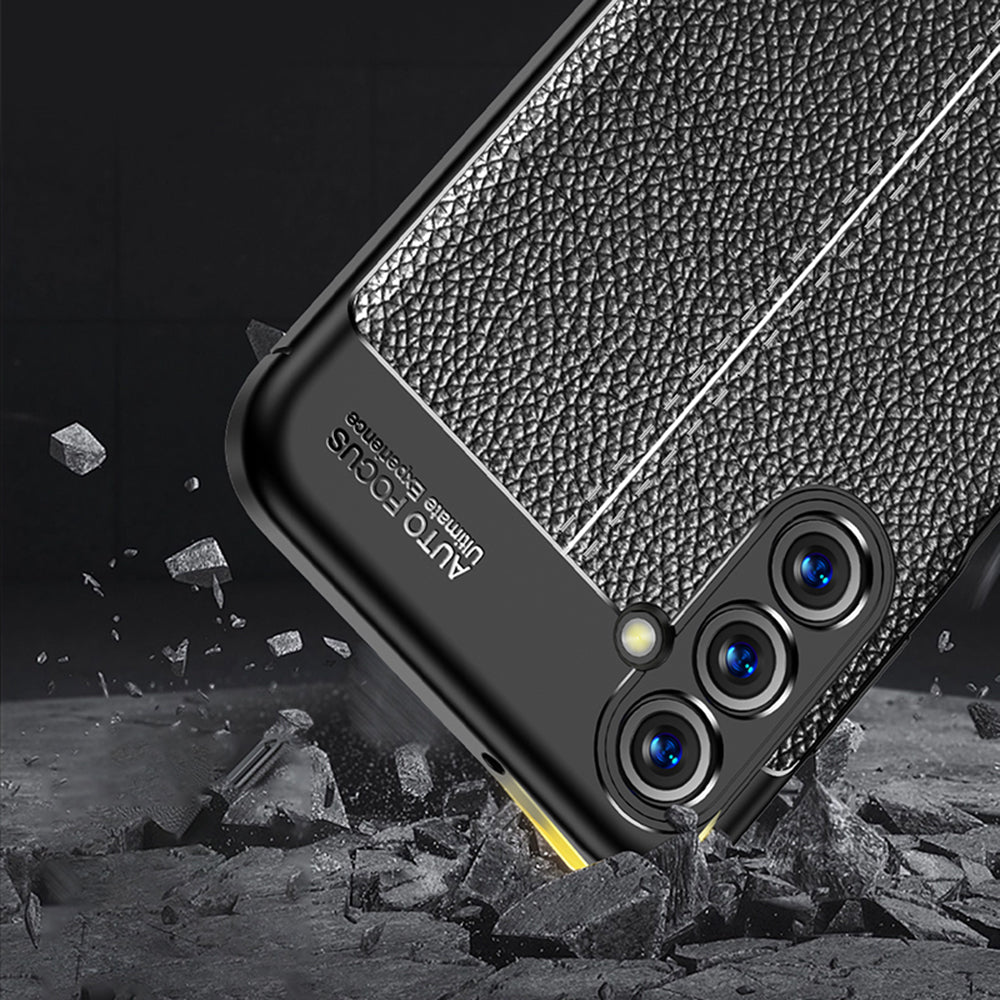 For Samsung Galaxy M54 5G / F54 5G Mobile Phone TPU Case Litchi Texture Drop Protection Cell Phone Cover