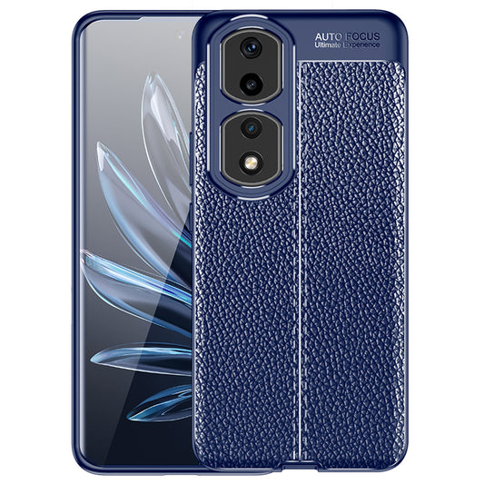 For Honor 90 Pro Litchi Texture Phone TPU Case Drop-proof Phone Cover