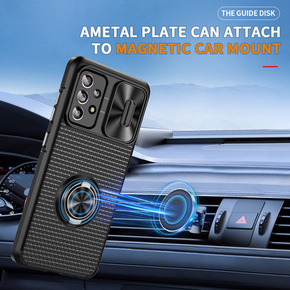 Phone Case for Samsung Galaxy S20 FE 4G / FE 5G / S20 Lite / S20 FE 2022 , Slide Lens Protection PC+TPU Kickstand Cover