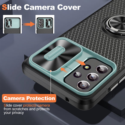 Phone Case for Samsung Galaxy S20 FE 4G / FE 5G / S20 Lite / S20 FE 2022 , Slide Lens Protection PC+TPU Kickstand Cover