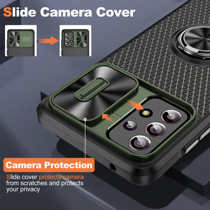 Phone Case for Samsung Galaxy S20 FE 4G / FE 5G / S20 Lite / S20 FE 2022 , Slide Lens Protection PC+TPU Kickstand Cover