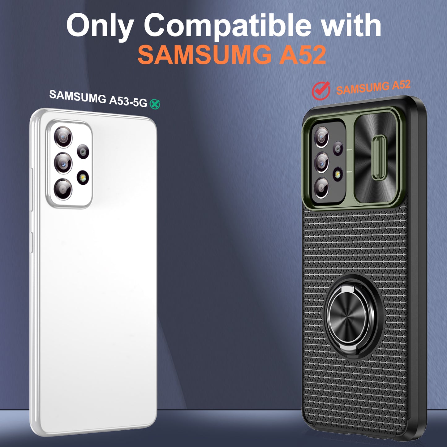 Phone Case for Samsung Galaxy S20 FE 4G / FE 5G / S20 Lite / S20 FE 2022 , Slide Lens Protection PC+TPU Kickstand Cover