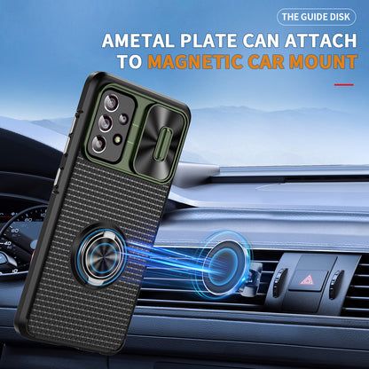 Phone Case for Samsung Galaxy S20 FE 4G / FE 5G / S20 Lite / S20 FE 2022 , Slide Lens Protection PC+TPU Kickstand Cover