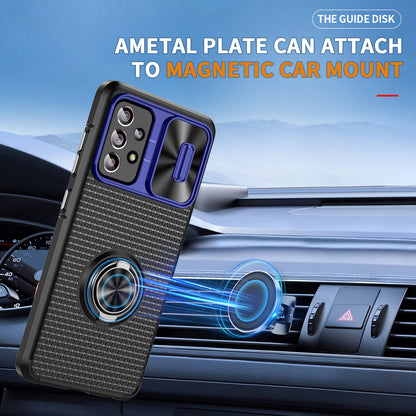 Phone Case for Samsung Galaxy S20 FE 4G / FE 5G / S20 Lite / S20 FE 2022 , Slide Lens Protection PC+TPU Kickstand Cover