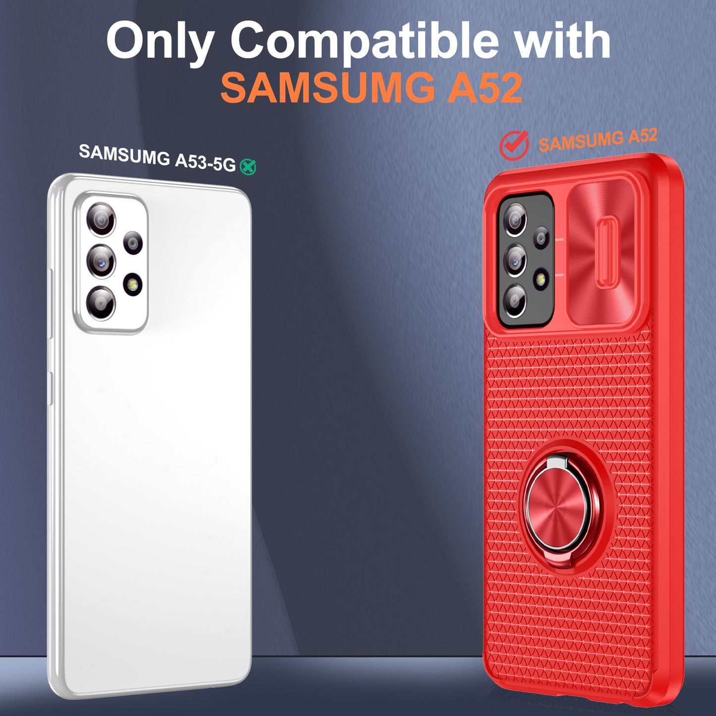 Phone Case for Samsung Galaxy S20 FE 4G / FE 5G / S20 Lite / S20 FE 2022 , Slide Lens Protection PC+TPU Kickstand Cover