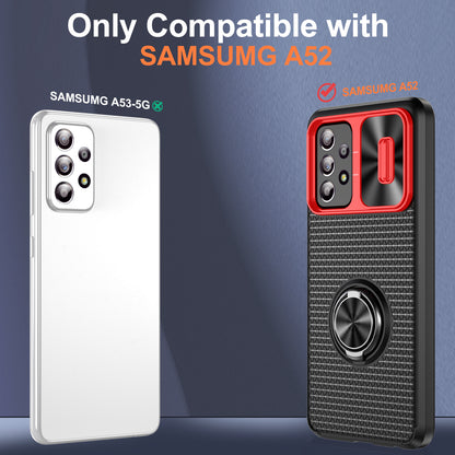 Phone Case for Samsung Galaxy S20 FE 4G / FE 5G / S20 Lite / S20 FE 2022 , Slide Lens Protection PC+TPU Kickstand Cover