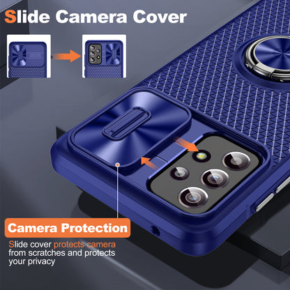 Phone Case for Samsung Galaxy S20 FE 4G / FE 5G / S20 Lite / S20 FE 2022 , Slide Lens Protection PC+TPU Kickstand Cover