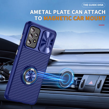 Phone Case for Samsung Galaxy S20 FE 4G / FE 5G / S20 Lite / S20 FE 2022 , Slide Lens Protection PC+TPU Kickstand Cover