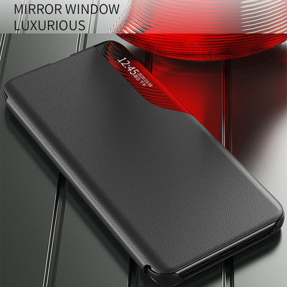 For Xiaomi Poco F5 Pro 5G / Redmi K60 Pro 5G / K60 5G Mobile Phone Case Stand PU Leather Cover with View Window