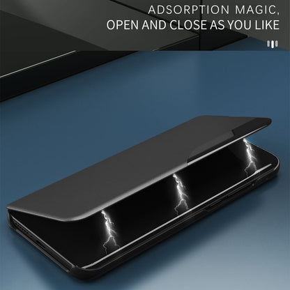 For Xiaomi Poco F5 5G / Redmi Note 12 Turbo View Window Phone Case PU Leather Anti-Scratch Phone Stand Cover