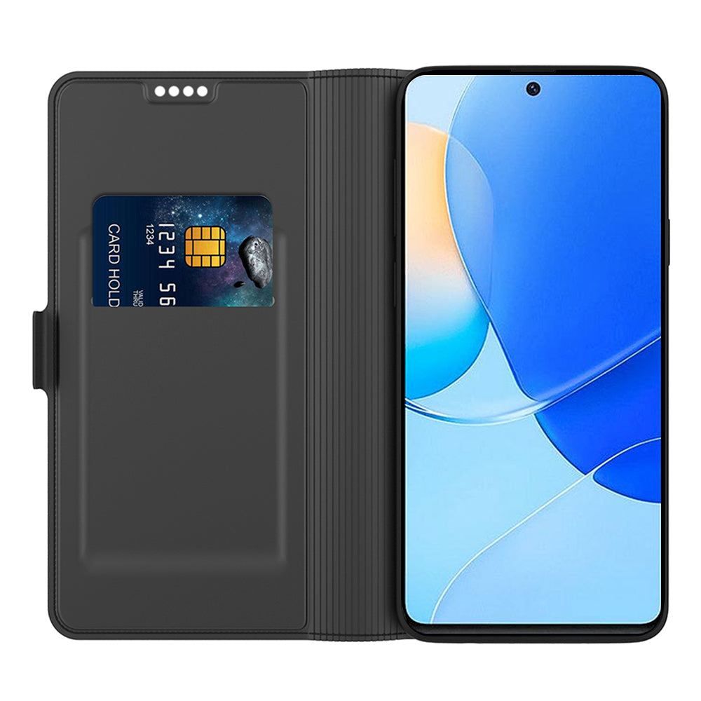 Card Holder PU Leather Case for Huawei Nova 11i , Foldable Stand Phone Cover