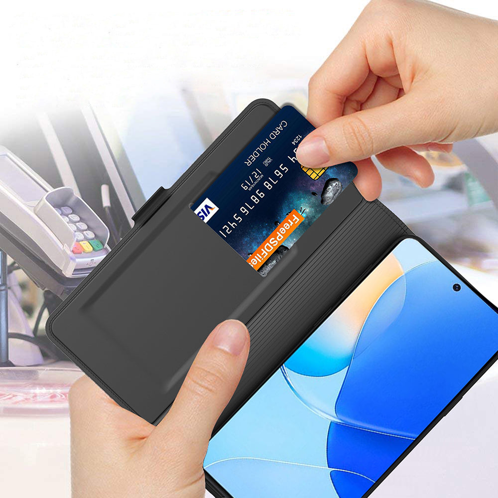 Card Holder PU Leather Case for Huawei Nova 11i , Foldable Stand Phone Cover