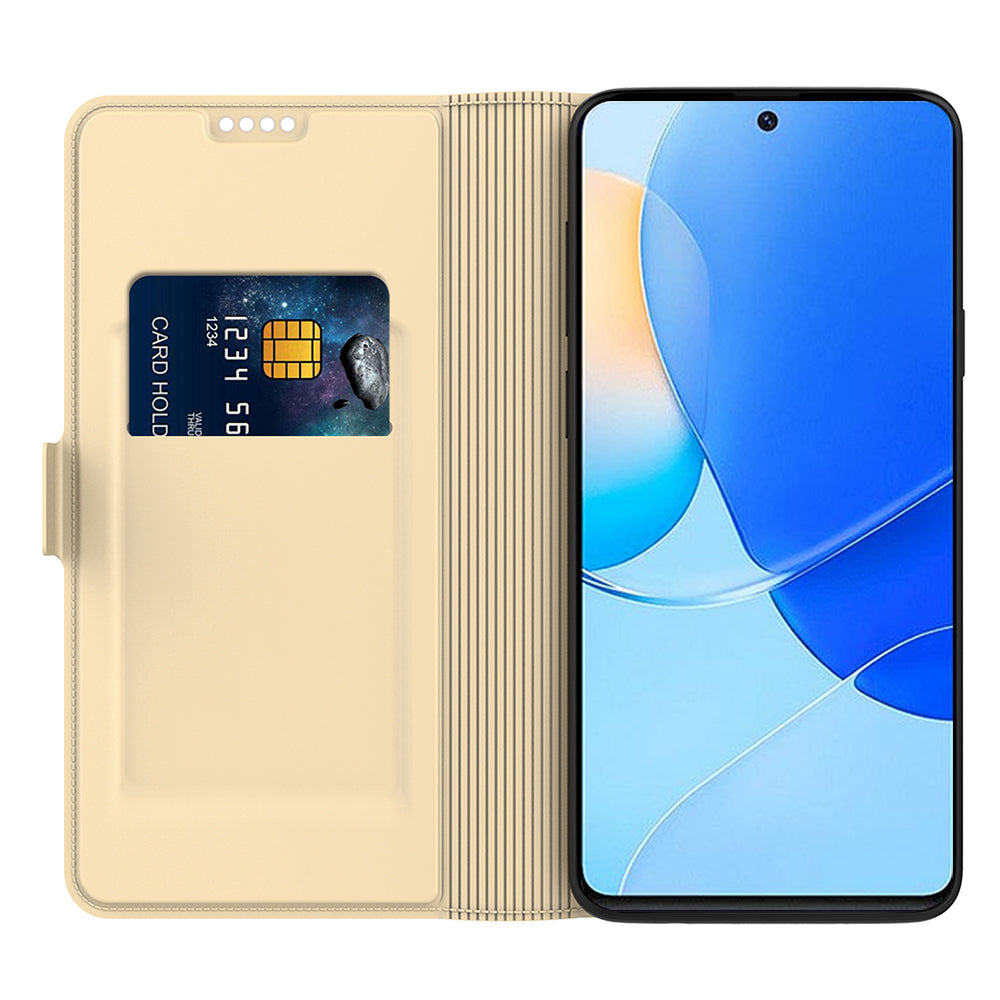 Card Holder PU Leather Case for Huawei Nova 11i , Foldable Stand Phone Cover