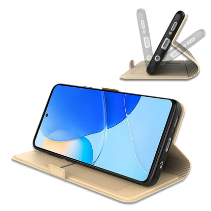 Card Holder PU Leather Case for Huawei Nova 11i , Foldable Stand Phone Cover