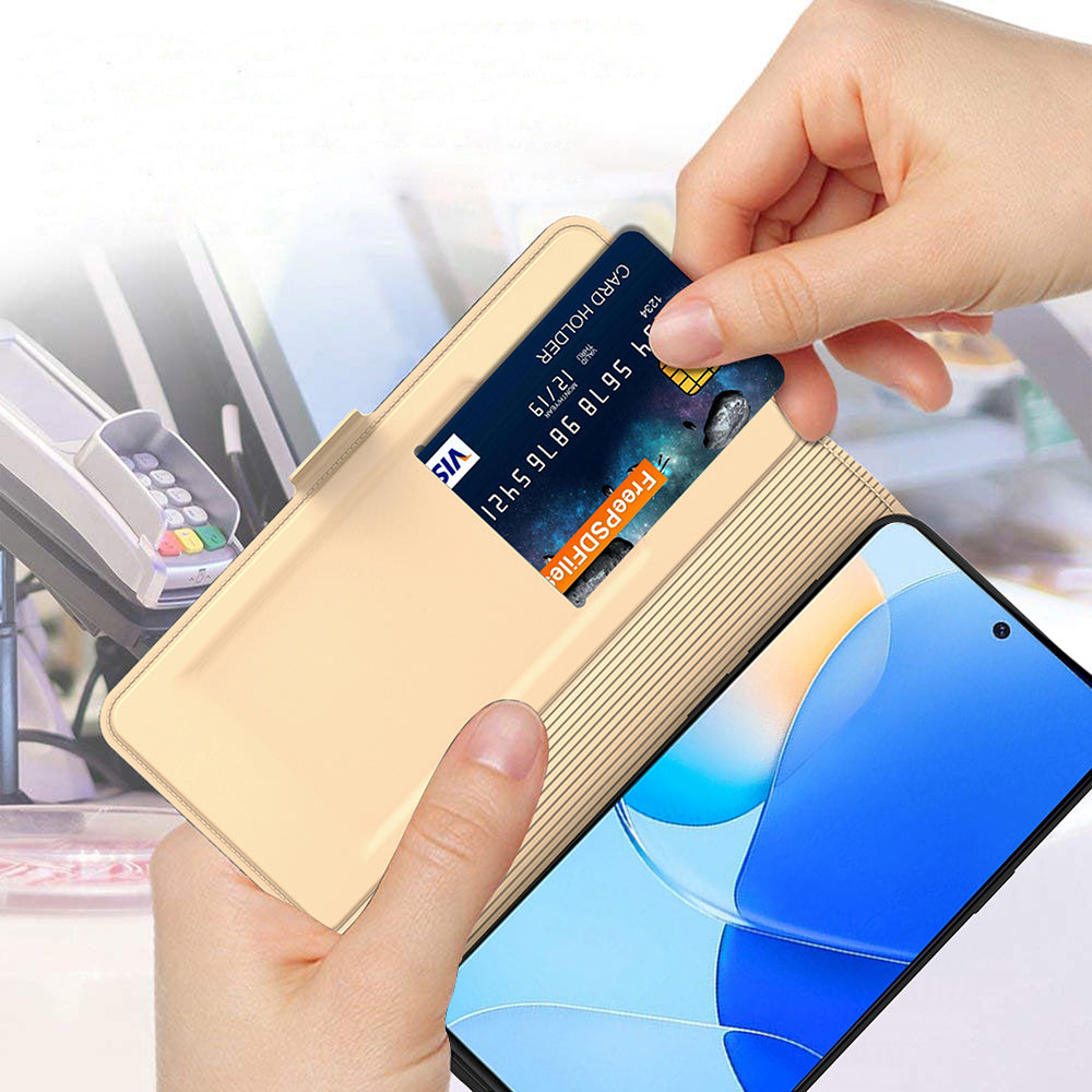 Card Holder PU Leather Case for Huawei Nova 11i , Foldable Stand Phone Cover