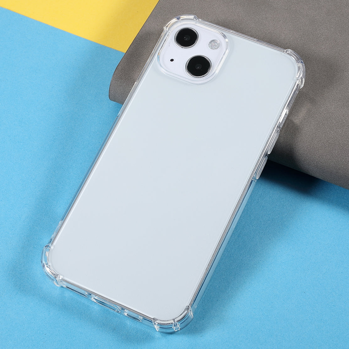 10Pcs For iPhone 13 6.1 inch Anti-drop Phone Cover Watermark-free 1.5mm Clear Corner Protection TPU Case