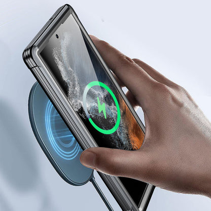 Transparent Case for Samsung Galaxy S23+ , PC + TPU Anti-drop Phone Cover with PET Screen Protector