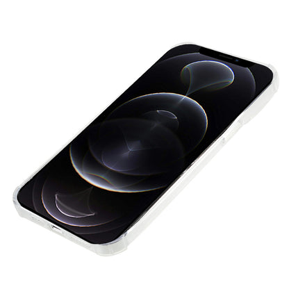 10Pcs For iPhone 12 Pro Max TPU Phone Case 0.8mm Ultra-thin Watermark-free Reinforced Corners Cover