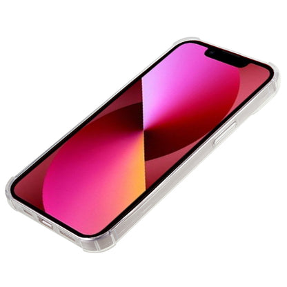 10Pcs For iPhone 13 mini TPU Case 0.8mm Watermark-free Reinforced Corners Ultra-thin Clear Phone Cover