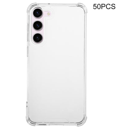50Pcs For Samsung Galaxy S23+ 1.5mm Acrylic+TPU Phone Cover Anti-drop Corner Protection Clear Case