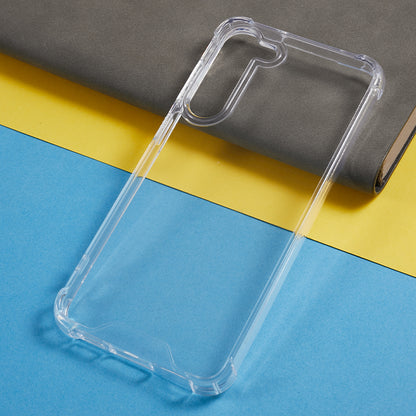 50Pcs For Samsung Galaxy S23+ 1.5mm Acrylic+TPU Phone Cover Anti-drop Corner Protection Clear Case