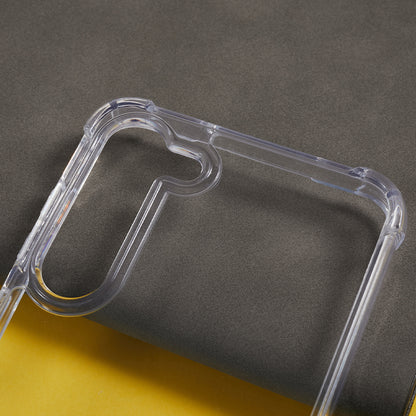 50Pcs For Samsung Galaxy S23+ 1.5mm Acrylic+TPU Phone Cover Anti-drop Corner Protection Clear Case