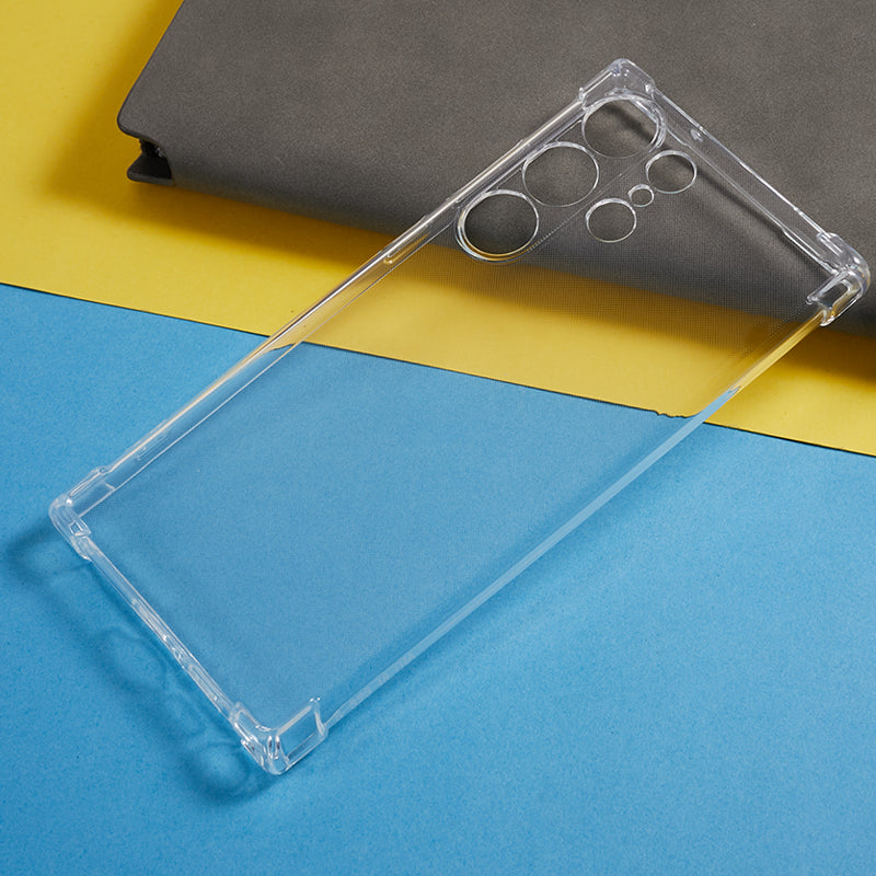 50Pcs For Samsung Galaxy S23 Ultra Corner Protection 1.5mm TPU Case Watermark-free Clear Phone Cover