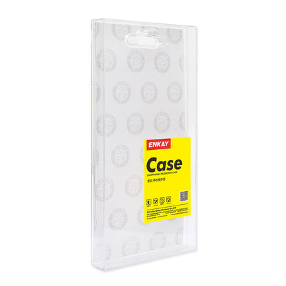 ENKAY HAT PRINCE Clear TPU Case for iPhone 14 Plus Anti-slip Phone Cover with High Aluminium-silicon Glass Film