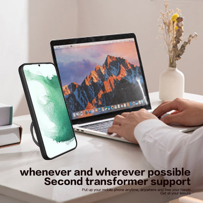 Kickstand Phone Case for Infinix Note 12 (2023) 4G / Note 12 Pro 4G , Impact-Resistant TPU+PC Cover with Slide Lens Window