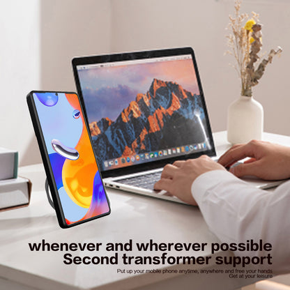 Phone Case for Xiaomi Redmi Note 11 Pro 4G (MediaTek) / Note 11 Pro 5G (Qualcomm) / Note 11E Pro 5G / Note 11 Pro+ 5G (India) , Slide Lens Protection TPU+PC Kickstand Cover