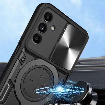 Kickstand Back Cover for Samsung Galaxy A13 5G / A04s 4G (164.7 x 76.7 x 9.1 mm) , TPU+PC Slide Lens Protection Phone Case