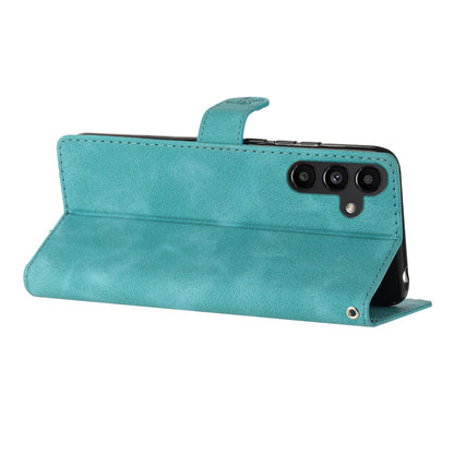 For Samsung Galaxy A14 5G Flower Imprinted Phone Case Leather Wallet Flip Stand Cover