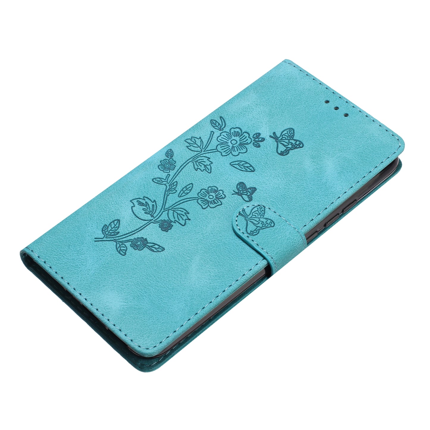 For Samsung Galaxy S23 Ultra Flower Imprinted Leather Phone Case Anti-drop Wallet Stand Cover