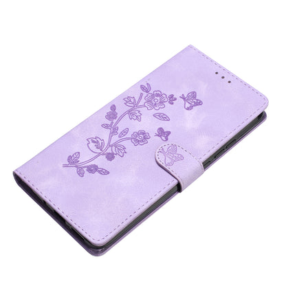 For Samsung Galaxy S23 Ultra Flower Imprinted Leather Phone Case Anti-drop Wallet Stand Cover