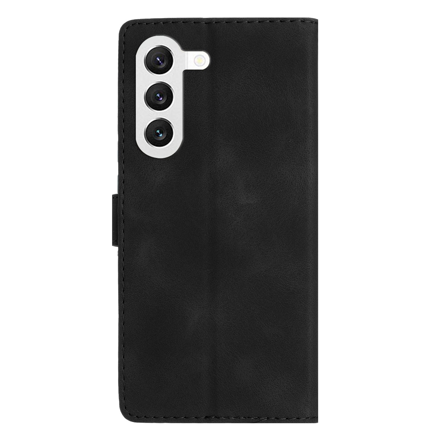 For Samsung Galaxy S23+ Flower Imprinted Anti-drop Shell Wallet Stand Leather Phone Case