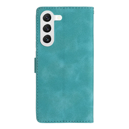 For Samsung Galaxy S23+ Flower Imprinted Anti-drop Shell Wallet Stand Leather Phone Case