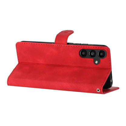 For Samsung Galaxy A34 5G PU Leather Stand Phone Case Flower Imprinted Wallet Cover