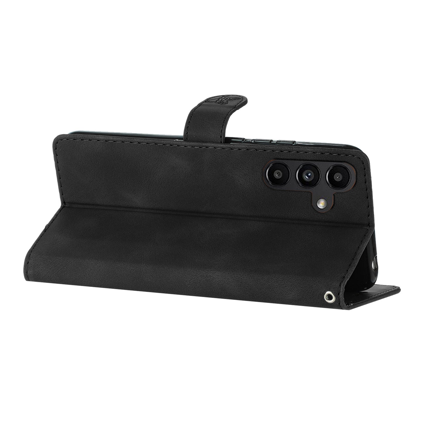 For Samsung Galaxy A54 5G Flower Imprinted Flip Stand Phone Case PU Leather Wallet Cover