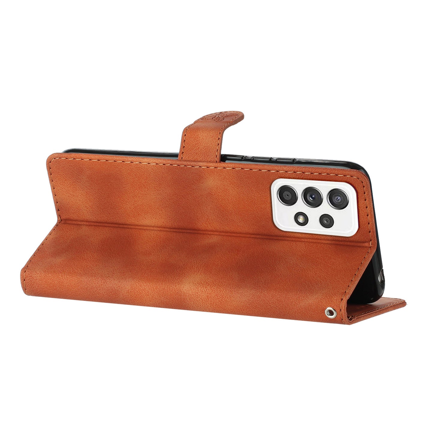 For Samsung Galaxy A23 5G (Global Version) / A23 4G Flower Imprint Phone Cover Leather Wallet Stand Case