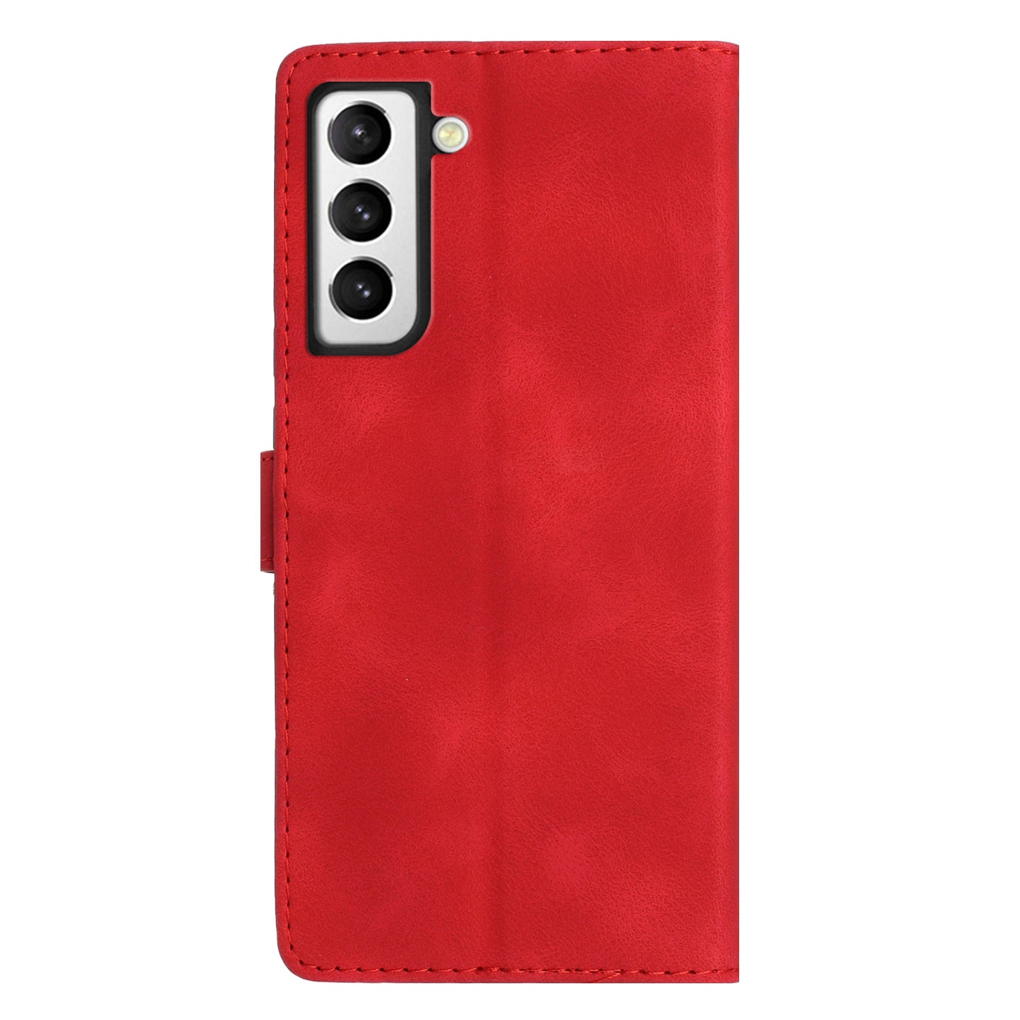 For Samsung Galaxy S22 5G Leather Flower Imprinted Phone Case Shockproof Wallet Stand Cover