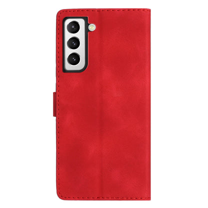 For Samsung Galaxy S22+ 5G Flower Imprint Phone Case Leather Wallet Stand Protective Shell