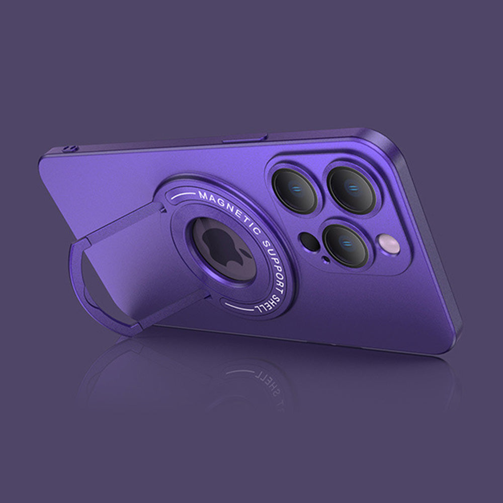 Slim Case for iPhone 13 Pro 6.1 inch TPU Phone Cover Anti-Shock Retractable Kickstand Phone Case